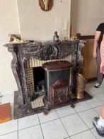 Prachtige antieke gietijzeren hout- / kolenkachel, Huis en Inrichting, Haarden, Ophalen, Zo goed als nieuw, Vrijstaande haard