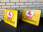 Emaille reclameborden Carrousel Vins, wijnen., Reclamebord, Ophalen of Verzenden, Zo goed als nieuw, X