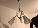 Hanglamp met 5 fittingen - 65cm breed, Ophalen, Gebruikt, Glas, 50 tot 75 cm
