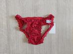 rode string met strik, Ophalen of Verzenden, Rood, String