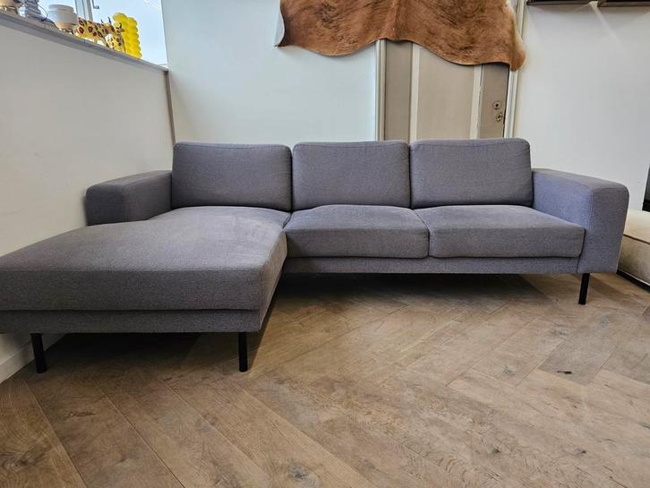 Hoekbank - Grijs, Huis en Inrichting, Banken | Voetenbanken en Poefen, Zo goed als nieuw, 125 cm of meer, 125 cm of meer, Rechthoekig