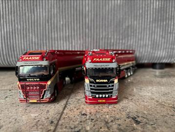 Mooi setje Faasse Transport Volvo & Scania beschikbaar voor biedingen