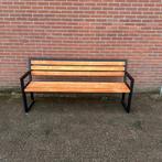 Tuinbank met hout & metalen frame – robuust en stijlvol, Ophalen, Nieuw, Hout
