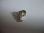 matzilveren letter P hanger, Sieraden, Tassen en Uiterlijk, Kettinghangers, Overige voorstellingen, Verzenden, Zo goed als nieuw