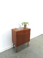Teak fineer kastje met lades, nr. 1, Ophalen of Verzenden, Gebruikt