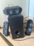 Logitech X-530, Computers en Software, Pc speakers, Ophalen, Gebruikt, Audiokanaal 5.1, Logitech G
