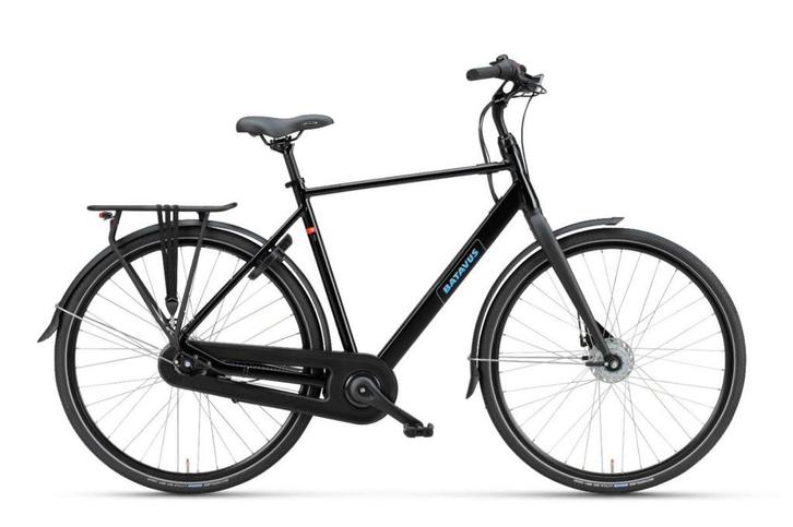 BATAVUS Fonk Plus Heren Zwart Glans 61cm 2024, Fietsen en Brommers, Fietsen | Heren | Herenfietsen, Nieuw, Batavus, 61 tot 65 cm