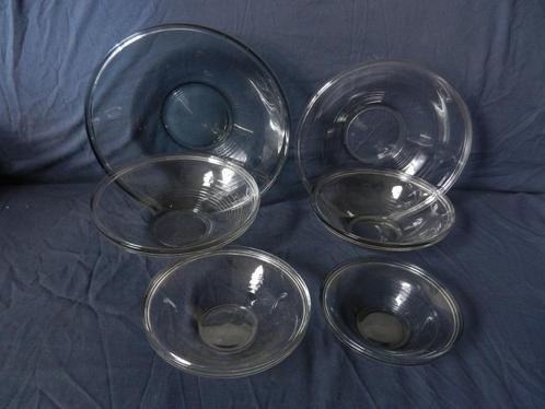 Andries Copier Leerdam 6-delige schalenset servies Primula, Antiek en Kunst, Antiek | Glas en Kristal, Ophalen of Verzenden