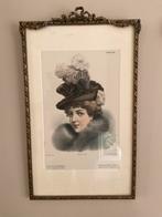 striklijst goudbronskleurig met mooie afbeelding, Antiek en Kunst, Ophalen