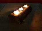 WaxineLichtHouder Boomstammetje voor de WINTERAVOND! =No.2, Bruin, Nieuw, Ophalen of Verzenden, Hout