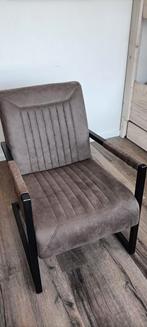 Industriële stoel/fauteuil TAUPE ., Ophalen, Minder dan 75 cm, Zo goed als nieuw, Metaal