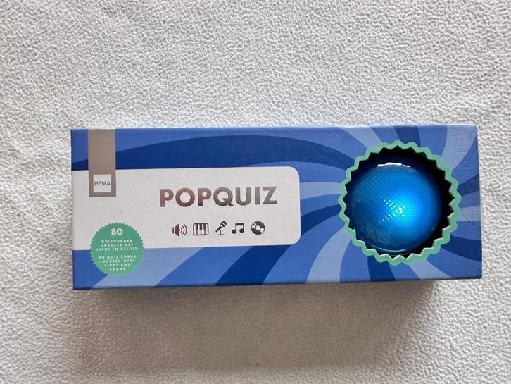 PopQuiz met buzzer, Hobby en Vrije tijd, Gezelschapsspellen | Kaartspellen, Zo goed als nieuw, Een of twee spelers, Drie of vier spelers