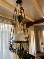 Antieke olielamp, Huis en Inrichting, Lampen | Kroonluchters, Ophalen, Gebruikt, Overige materialen, Antiek