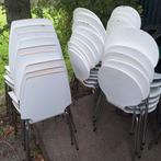 comfortabele witte stoelen, kantine, eethoek, vakantiehuis, Huis en Inrichting, Ophalen, Gebruikt, Wit, Modern