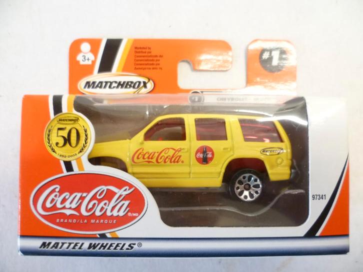Matchbox Chevrolet Tahoe Coca Cola 1:64 modelauto., Hobby en Vrije tijd, Modelauto's | Overige schalen, Nieuw, Auto, Ophalen of Verzenden