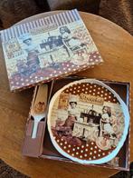 Nostalgie chocolat taartplateau en taartschep, Ophalen, Nieuw