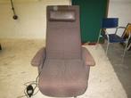 Bruin gemeleeerde stoffen relaxfauteuil elektrisch, Huis en Inrichting, Fauteuils, Niet ingevuld, Gebruikt, Niet ingevuld, Niet ingevuld