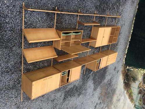 Vintage KAI KRISTIANSEN Wall Unit Denmark 1960s Oak Edition, Huis en Inrichting, Kasten | Wandmeubels, Gebruikt, 25 tot 50 cm