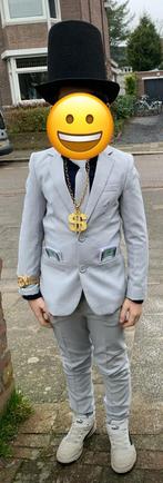 OppoSuits Jongenspak - Grijs - Maat 140, Ophalen of Verzenden, Zo goed als nieuw, 134 t/m 140, Jongen