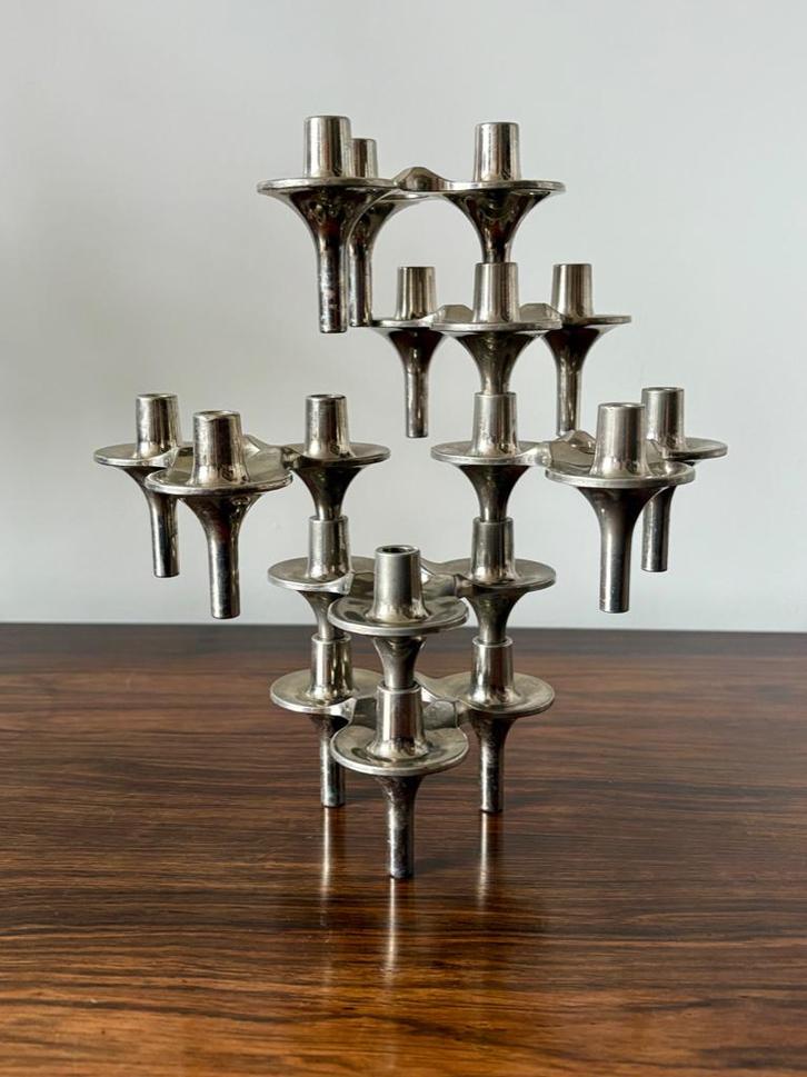Fritz Nagel & Ceasar Stoffi voor BMF - Orion kandelaars (6), Huis en Inrichting, Woonaccessoires | Kandelaars en Kaarsen, Gebruikt