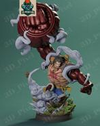 One Piece Luffy Gear 4 Statue – 16K Resin Print Ongeschilded, Ophalen of Verzenden, Nieuw