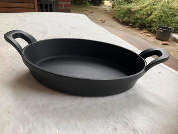 t.k.ovenschotel gietijzer zwart 21x15cm inductie NIEUW beschikbaar voor biedingen