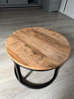 Mangohouten salontafel, Ophalen, 50 tot 100 cm, Rond, Nieuw