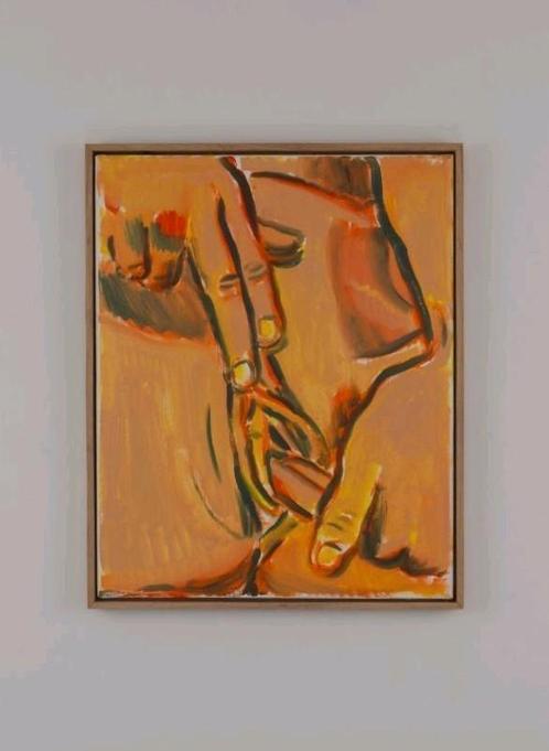 schilderij erotisch naakt vrouw, Antiek en Kunst, Kunst | Schilderijen | Modern, Ophalen of Verzenden
