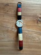 Vintage analog horloge van Tommy Hilfiger met lederen band, Ophalen of Verzenden