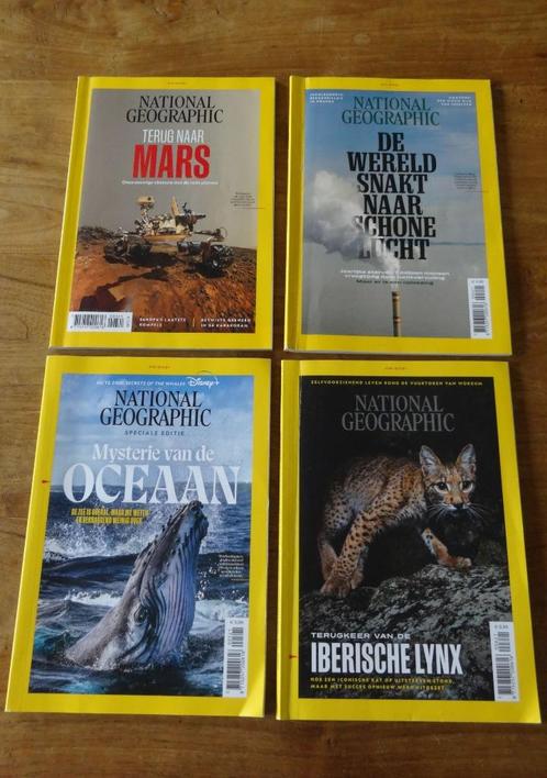 Vier keer tijdschrift National Geografic --- SETPRIJS, Boeken, Tijdschriften en Kranten, Zo goed als nieuw, Wetenschap en Natuur