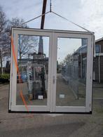 Hardhouten kozijn met dubbele deuren, Doe-het-zelf en Verbouw, Kozijnen en Schuifpuien, Ophalen, Deurkozijn, 225 cm of meer, Zo goed als nieuw