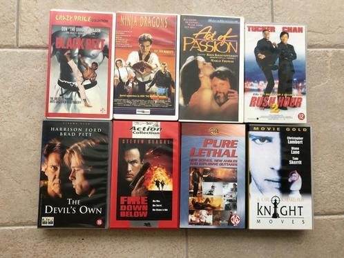 VHS actie misdaad thriller videobanden 8 stuks, Cd's en Dvd's, VHS | Film, Gebruikt, Thrillers en Misdaad, Vanaf 16 jaar, Ophalen
