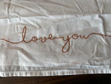 Jollein baby laken wieg 75x100 - Love you beschikbaar voor biedingen