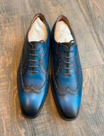 Handgeverfde lerenschoenen Van Den Hout, Ophalen of Verzenden, Nieuw, Blauw