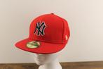 New Era New York Yankees fittet pet rood maat 7 - 55,8 cm, Ophalen of Verzenden, New Era, Resell Store Fremi, Gedragen