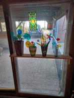 Kleurrijke Glas in Lood Bloemen Decoratie, Antiek en Kunst, Kunst | Designobjecten, Ophalen