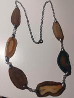 Ketting met grote agaat stenen, Sieraden, Tassen en Uiterlijk, Edelstenen, Ophalen of Verzenden, Opallove, Opallove86@outlook.com