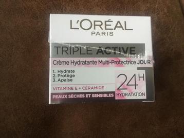 L oreal Paris triple active dagcreme.  50 ml beschikbaar voor biedingen