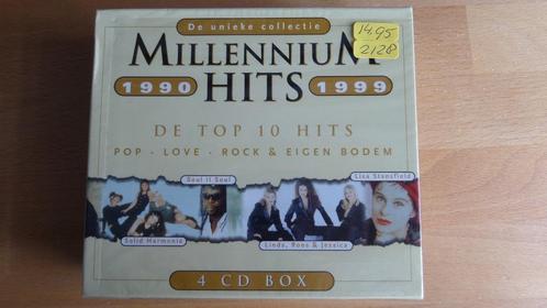Millennium hits 1990 1999 in een 4 cd box 2128 nieuw in seal, Cd's en Dvd's, Cd's | Verzamelalbums, Nieuw in verpakking, Ophalen of Verzenden