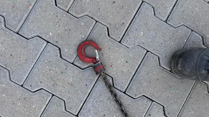 2x Handtakel 1 Ton, 3.5m Hijshoogte, Doe-het-zelf en Verbouw, Lieren en Takels, Gebruikt, Handmatig, Ophalen