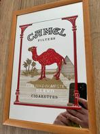 Vintage Camel spiegel, Ophalen of Verzenden, Gebruikt, Reclamebord