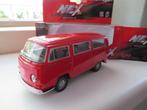 Welly Volkswagen Bully Tranporter T2 ROOD, Hobby en Vrije tijd, Modelauto's | 1:43, Ophalen of Verzenden, Nieuw, Auto, Overige merken