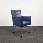 HCM Milano - Vergaderstoel Blauw 24270, Ophalen, Gebruikt, Blauw, Leer