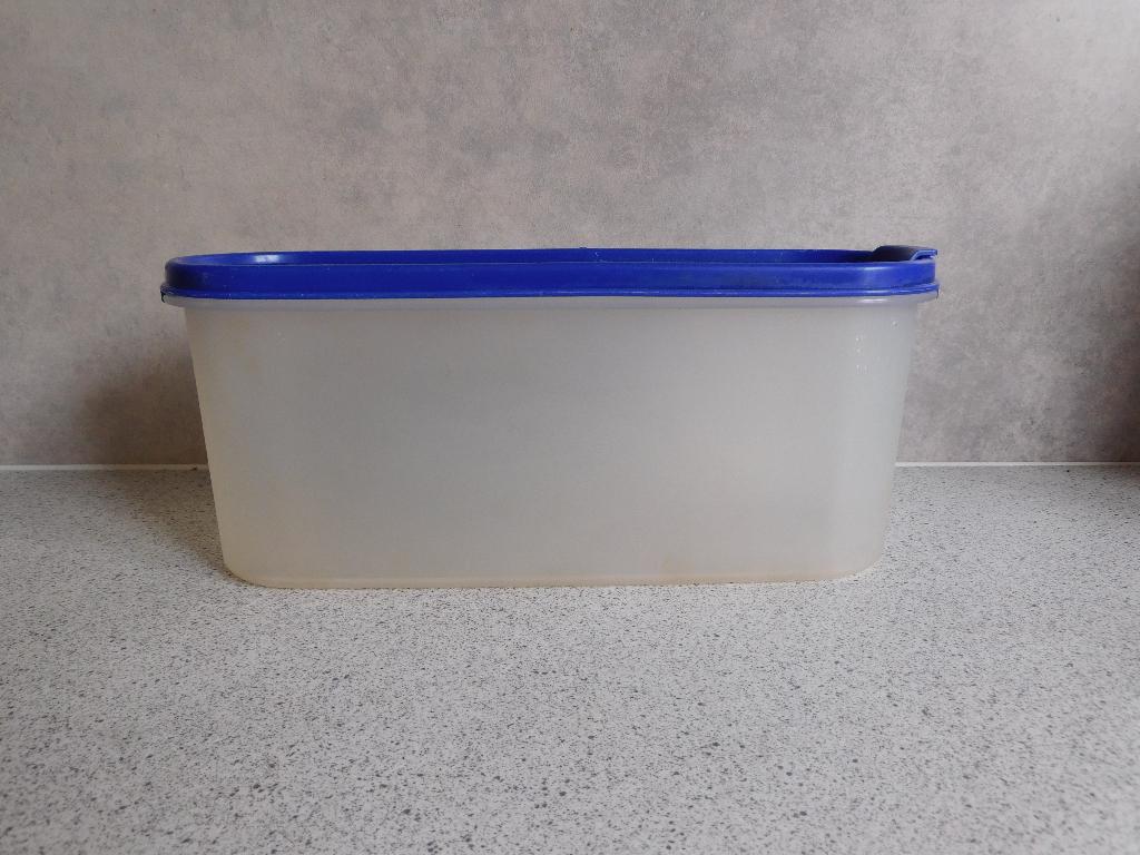 Tupperware Ruimtespaarder nr. 2 extra Lang Blauw, Ophalen of Verzenden, Zo goed als nieuw, Blauw, Overige typen