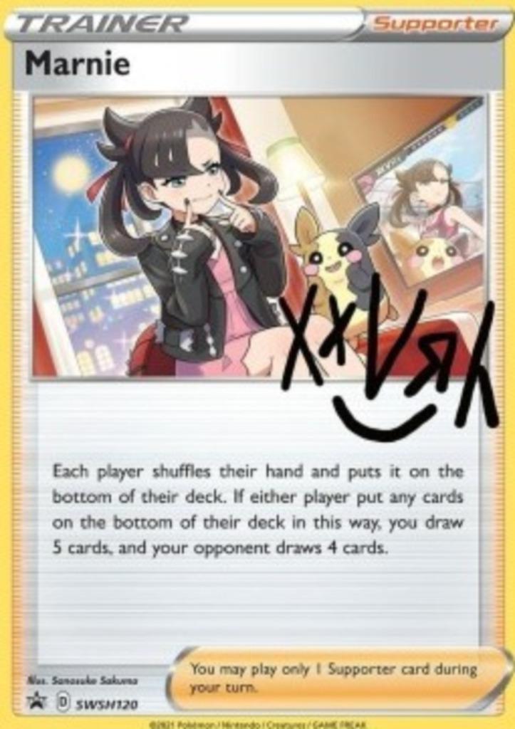 Pokemon kaart Marnie (SWSH 120), Hobby en Vrije tijd, Verzamelkaartspellen | Pokémon, Zo goed als nieuw, Losse kaart, Ophalen of Verzenden