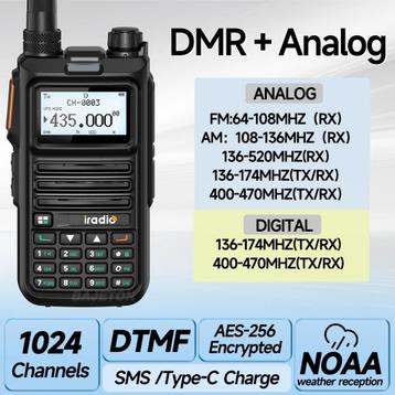 DMR AES-256 + ANALOOG VHF/UHF + SMS  beschikbaar voor biedingen