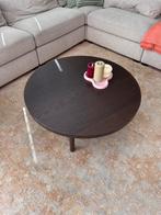 Ikea LISTERBY Salontafel, donkerbruin beukenfineer, 90 cm, Huis en Inrichting, Tafels | Salontafels, Ophalen, Gebruikt, Rond, 50 tot 100 cm
