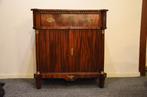 Zeldzaam mahonie schrijf bureau met jaloeziedeuren, Ophalen of Verzenden