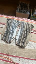 Te koop 2 x set slanke handbediende wissels van marklin 5221, Hobby en Vrije tijd, Modeltreinen | H0, Wisselstroom, Rails, Ophalen of Verzenden