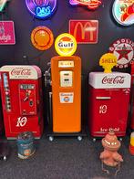 Amerikaanse benzinepomp - USA Gas Pump Erie 743 Gulf Design, Ophalen, Gebruikt